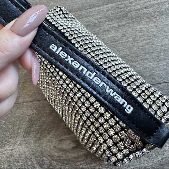 Alexander Wang Medium Rhinestone Heiress Pouch - Picture 3 of 10